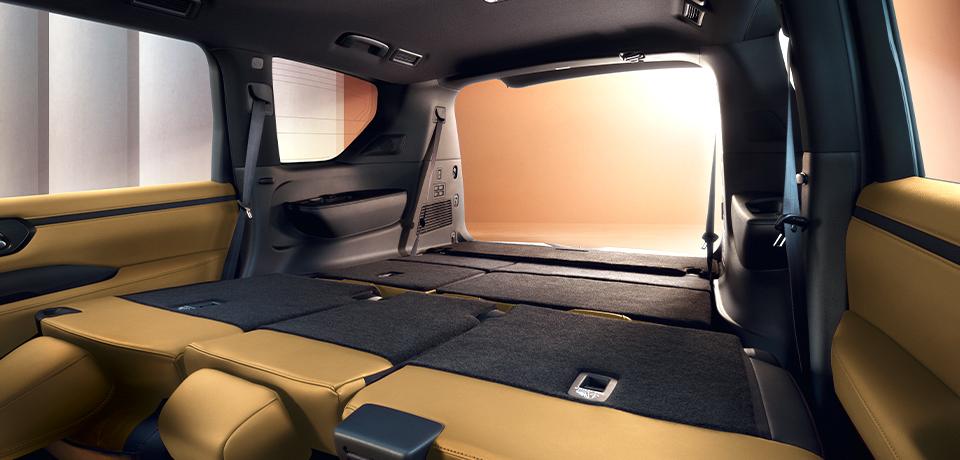 Ghế da Nissan Patrol gập phẳng